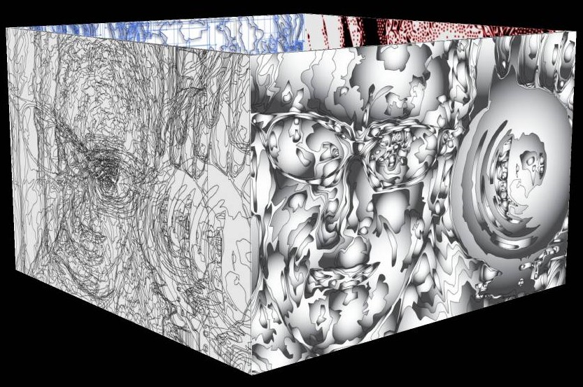 Four faces of Melvin - by Tony Karp - Art in the 3rd Dimension