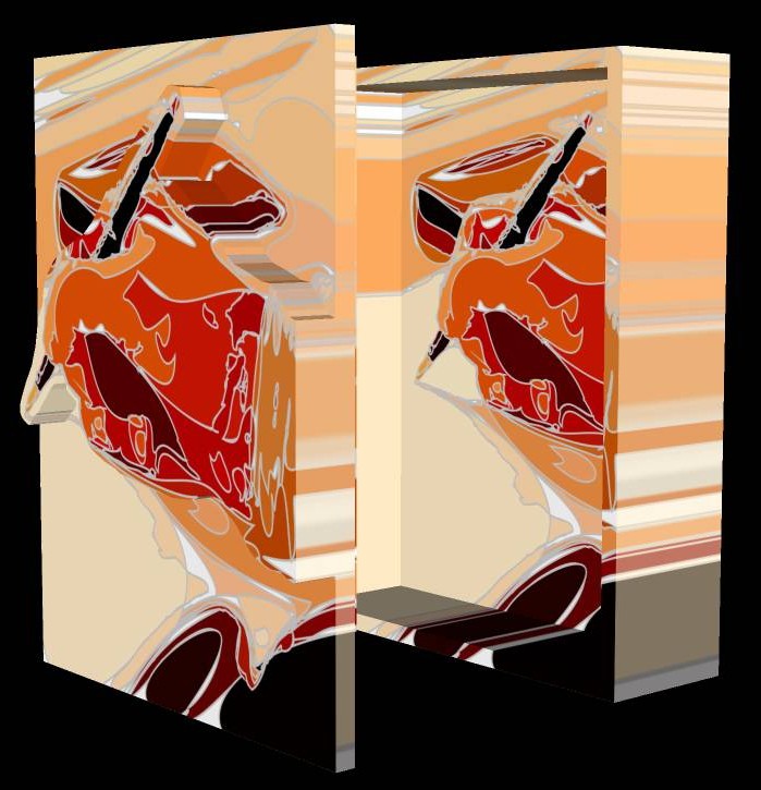 Hand Writing Raised box with lid - by Tony Karp - Art in the 3rd Dimension