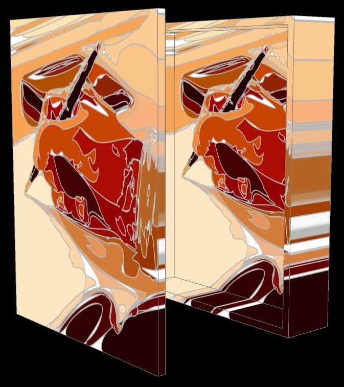 Hand Writing box with lid - by Tony Karp - Art in the 3rd Dimension