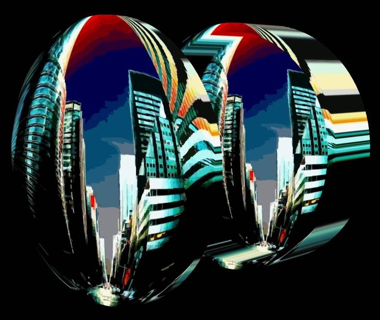 New York City bubble box with lid - by Tony Karp - Art in the 3rd Dimension